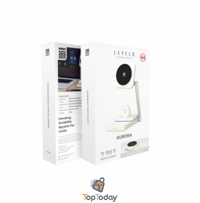 شارژ وایرلس لولو 3 کاره Levelo Aurora LVLA31WCWH